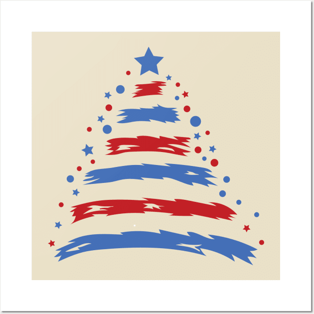 US christmas tree Wall Art by theramashley